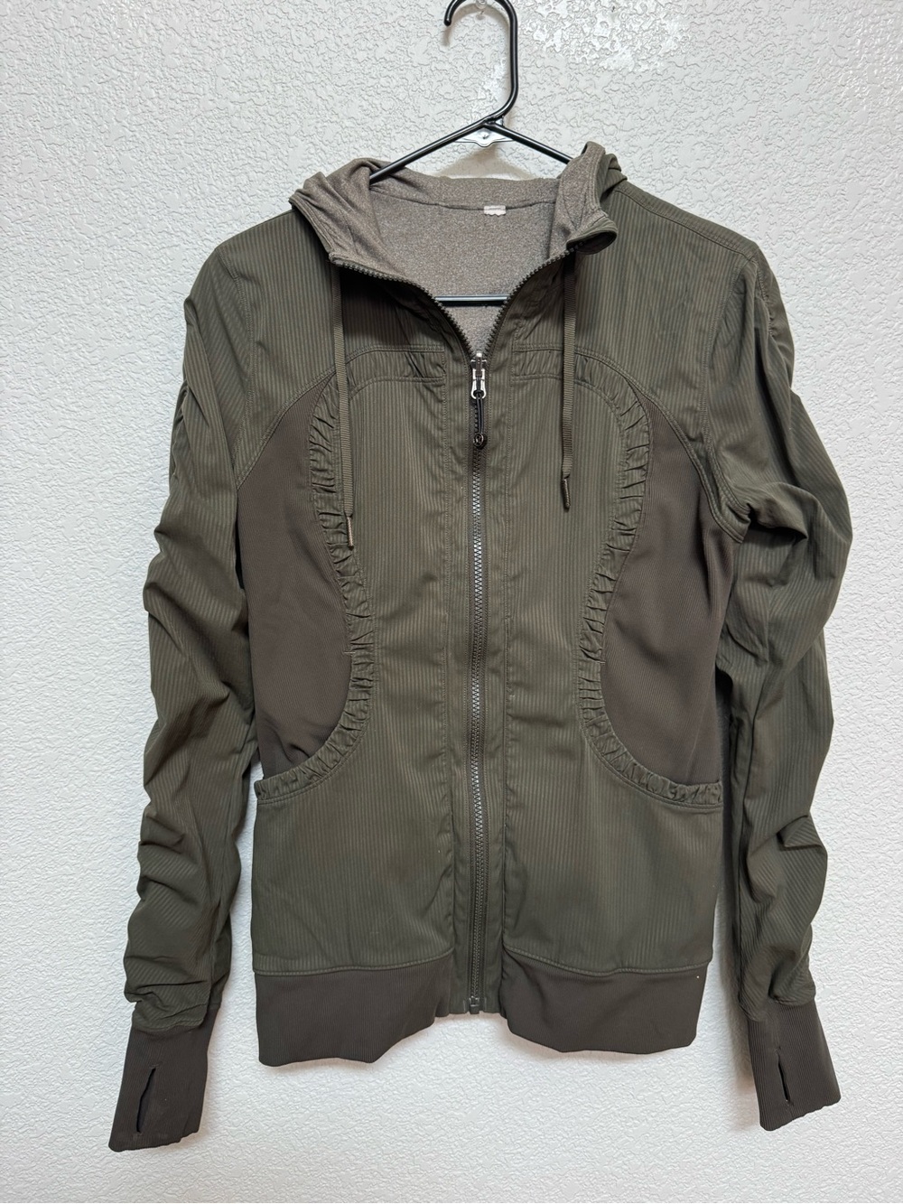 Lululemon Dance Studio Reversible Jacket Olive Green Women’s 8 Fall Travel Outdo